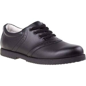 Academie Gear Honor Roll Black Leather Oxford Shoes Womens 9M